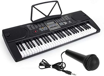 61 Key Keyboard Piano,Kmise Digital Electric Keyboards LCD Screen Music Portable Keyboard for beginner