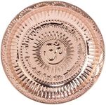 ShalinIndia Puja Accessory Gifts Pooja Thali Om Gayatri Mantra Copper for Home Mandir Temple