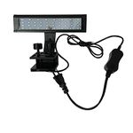 VENUS AQUA Aquarium LED Light, Full Spectrum Fish Tank Clip on Light, Aquarium Fish Tank Led Light, Color Changing Lighting for Reef Coral Aquatic Plants and Fish Keeping (X2-300-7watt-Light)