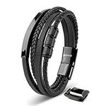 SERASAR Mens Bracelets [Brave] Blac