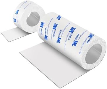 Non Slip Furniture Pads, 2 Rolls Rubber Furniture Pads Non Slip Pad, Anti Skid Pads for Furniture, Adhesive Rubber Tape for Any Furniture and Appliances 4x40 inch+1x40 inch White