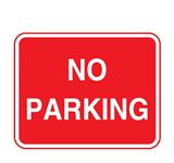 NO Parking Sign PVC Waterproof Metallic Matte Finishing Sticker Safety Sign Signature (Factory Sign)