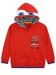 Disney Cars Hoodie | Cars Boys Hoodie | Lightning McQueen Costume Hoodie for Kids | Red | 2-3 Years