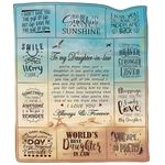 Ebmdsia Daughter in Law Gifts, Gifts for Daughter in Law Blanket, Birthday Gifts for Daughter in Law, Daughter in Law Gifts from Mother in Law, Future Daughter in Law Gifts Throw Blanket 60"X50"