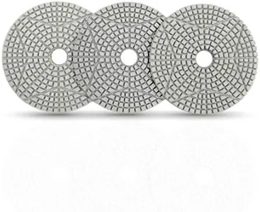 DT-DIATOOL Diamond 3 Step Polishing Pads 4 Inch for Granite Marble Terrazzo(Set of 3 Pieces)