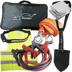 Xtremeauto Cold Weather Car Kit - Car Winter Pack, Essentials For Snow & Ice, Jump Leads, Snow Shovel, Foil Blanket, Headlamp, Car Kit Winter Accessories, Survival Car Snow Kit, Car Winter Kit