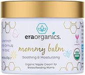 Era Organics Soothing Nipple Butter Breastfeeding Cream - Calming and Moisturizing for Chapped, Sensitive Skin - USDA Organic Nipple Cream For Breastfeeding - Baby Friendly Organic Nipple Balm