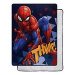 Northwest Spider-Man Silk Touch Sherpa Throw Blanket, 60" x 80", Spidey Stance