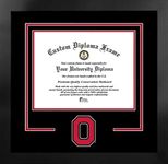 Campus Images NCAA Ohio State Buckeyes Unisex Spirit Diploma Manhattan Black Frame with Bonus Lithograph, Black, One Size (OH987MBSD-1185)
