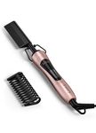 Farery Hot Comb Electric, Hair Straightener for Wigs, Afro Hair & Beard, Anti-Scald Straightening Comb with Keratin & Argan Oil Infused Teeth, Temperatures Adjustable, 60 Min Auto Shut Off