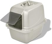 Van Ness Pets Odor Control Large Enclosed Cat Litter Box, Hooded, Pearl, CP6