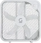 Genesis 20" Box Fan, 3 Settings, Max Cooling Technology, Carry Handle, White (G20BOX-WHT)