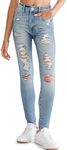 AEROPOSTALE Women's Petite Aero SHR Jegging, Medium Wash, 000