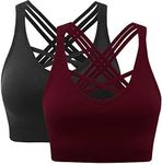 ANGOOL Padded Sports Bra Wirefree M