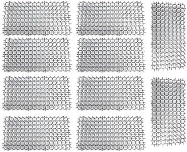 AIMALL Anti-Cat Spike Mat, 10-Pack, Deterrent Nets, Safe Pet Repellent Mats, Ideal for Gardens and Indoor Use, 15.74x7.87 inches Each