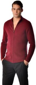 Cashmere Boutique 100% Pure Cashmere Essentials Full Zip Sweater Men – Long Sleeve, Lightweight and Warm Cardigan Jacket (US, Alpha, Large, Regular, Regular, Faded Pewter)