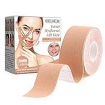 Anti Wrinkle Patches, Face Lift Tape Anti Wrinkle Tape, Face Eye Neck Chin Lift Tape High Elasticity Forehead Frown Multifunctional Hiding Tape Facial Lip Mouth Wrinkles Treatment Band, 500CM*2.5CM