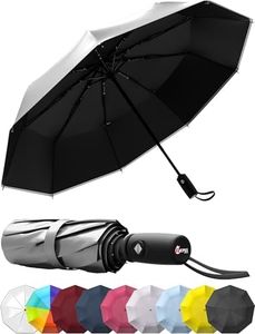Repel Umbrella Windproof Travel Umbrellas for Rain - Easy Auto Open Close, Durable & Compact Umbrella, Strong Fiberglass Frame, Waterproof Canopy - Backpack, Purse, Portable Umbrella for Travel