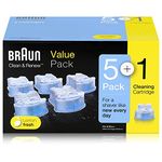 Braun Clean and Renew Refill Cartridges, Pack of 6