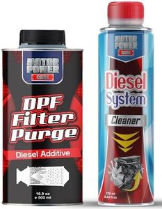 MotorPower Care Diesel System Cleaner and DPF Purge Filter Kit, Diesel Cleaner, DPF Cleaner, Diesel injectors Cleaner, 16.9 oz and 8.45 fl oz