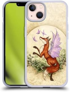 Head Case Designs Officially Licensed Amy Brown Fox Fairy Mythical Soft Gel Case Compatible with Apple iPhone 13