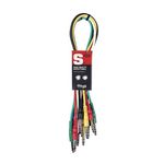 Stagg SPC060S E 60 cm Stereo Jack Patch Cable (Pack of 6)