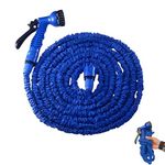Drumstone (𝟏𝟎+𝟐 Years Warranty) Expandable Garden Hose Flexible Water Hose Pipe, Lightweight Magic Hose 18ft Durable Kink-Free Design Easy Storage with Spray Gun for Gardening Lawn Care & Car Wash