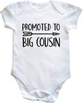 Hippowarehouse Promoted to Big Cousin baby vest bodysuit (short sleeve) boys girls