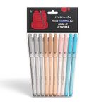 Classmate Hook Ball Pen- Blue (Pack of 10)|Multicolour Body Pens|Attractive Pastel Shades for Boys & Girls|Smooth Writing Ball Pen|Unique Design