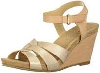 CL by Chinese Laundry Women's Truest Wedge Sandal, Blush/Dk Nude, 5 UK