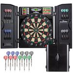 Arachnid Titanium 5400 Electronic Dartboard and Cabinet, Black