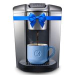 Keurig K-Elite Single Serve K-Cup Pod Coffee Maker, With Iced Brew Functionality And Quiet Brew Technology, Brushed Silver