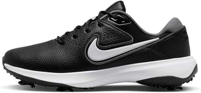Nike Victory Pro 3 Chaussures de golf pour homme (large) (DX9028-101, blanc/platine pur/noir), Noir/blanc-gris fumé, 43 EU