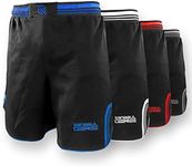 Sanabul Core MMA Shorts BJJ Shorts Boxing Trunks No Gi Jiu Jitsu Shorts - Blue/Black, Large