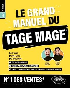 Le Grand Manuel du TAGE MAGE – N°1 DES VENTES – Édition 2024 (Les manuels de référence)