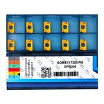 CDBP CNC Carbide Milling Inserts for Metal Cutting R390-11T308-PM / AOMX11T308, Indexable Inserts for Square Shoulder Milling Tools, 10 PCS.