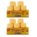 Maverick Niche Flem-O Cubes Dry Fuel for Travel, Outdoor Sports, Camping and Hiking Yellow (10 Nos)