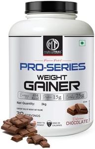 MuscleTrail Pro Series Weight Gainer Powder |15g Protein, 414 Calories, 75g Carbs, High in Calories for Weight gain (3KG, Chocolate)
