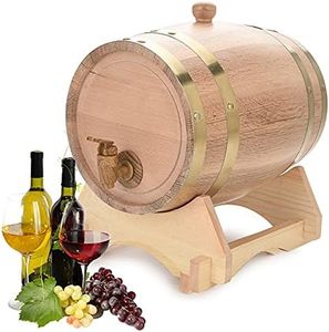 Otufan Oak Barrel, Vintage Wood Oak Timber Wine Barrel for Beer Whiskey Rum Port(5L)