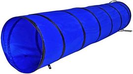 dibea Dog Tunnel Play Tunnel Dog Cave Agility Tunnel Blue Size S 200 x 40 cm