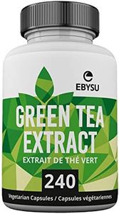 EBYSU Green Tea Extract (240 Day Supply) with EGCG – Antioxidant Supplement – 500mg Capsules – Green Tea Extract Pills for Maintenance of Good Health – Made from Camellia Sinensis Leaf – Vegetarian