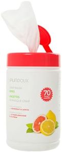 PURDOUX - Toallitas húmedas 100% algodón CPAP con aroma a pomelo y limón, 70 toallitas