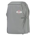 Grillman Barbeque Grill Cover Cover fits Weber BBQ Cover, Brinkmann, Outback and more - Small BBQ Cover Waterproof, Rip-Proof, UV Resistant, Heavy Duty Barbecue Cover (152 x 71 x 112 cm), Grey