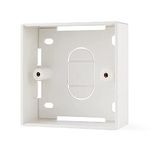 rhinocables Ethernet Back Box for Faceplates, Fits Wall Plate for Ethernet Cable Network Sockets Single Gang (1, 32mm)