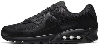 Nike Boy's Unisex Kids Air Max 90 LTR (Td) Running Shoe, Black Black Black White, 3.5 UK Child