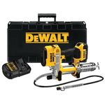 DEWALT 20V MAX Grease Gun Kit, Cordless, 42” Long Hose, 10,000 PSI, Variable Speed Triggers, Battery and Charger Included (DCGG571M1)