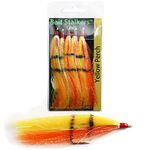 Bait Stalkers: Stinger Flies to Catch Extra Catfish, Add to Any Catfishing Rig, 5-Pack (Yellow Perch)