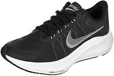 NIKE Women's W Pegasus Trail 2 Running Shoe, Black White Dk Smoke Grey Lt Smoke, 3.5 UK