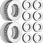 10 Sets Thrust Needle Roller Bearings with Washers 0.75 Inch Bore 1.25 Inch OD Industrial Bearing with Nice Load Carrying Capacity and Stiffness NTA1220 2TRA Thrust Needle Roller Bearing