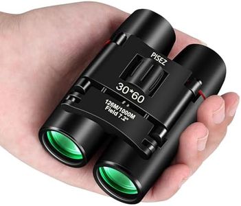 PISEZ 30X60 Compact Binoculars for Adults and Kids，Lightweight Foldable Easy Focus Small Binoculars for Bird Watching Hunting Concert Traveling Theater Opera Sightseeing